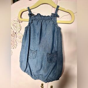 BABY GAP Chambray Bubble Romper